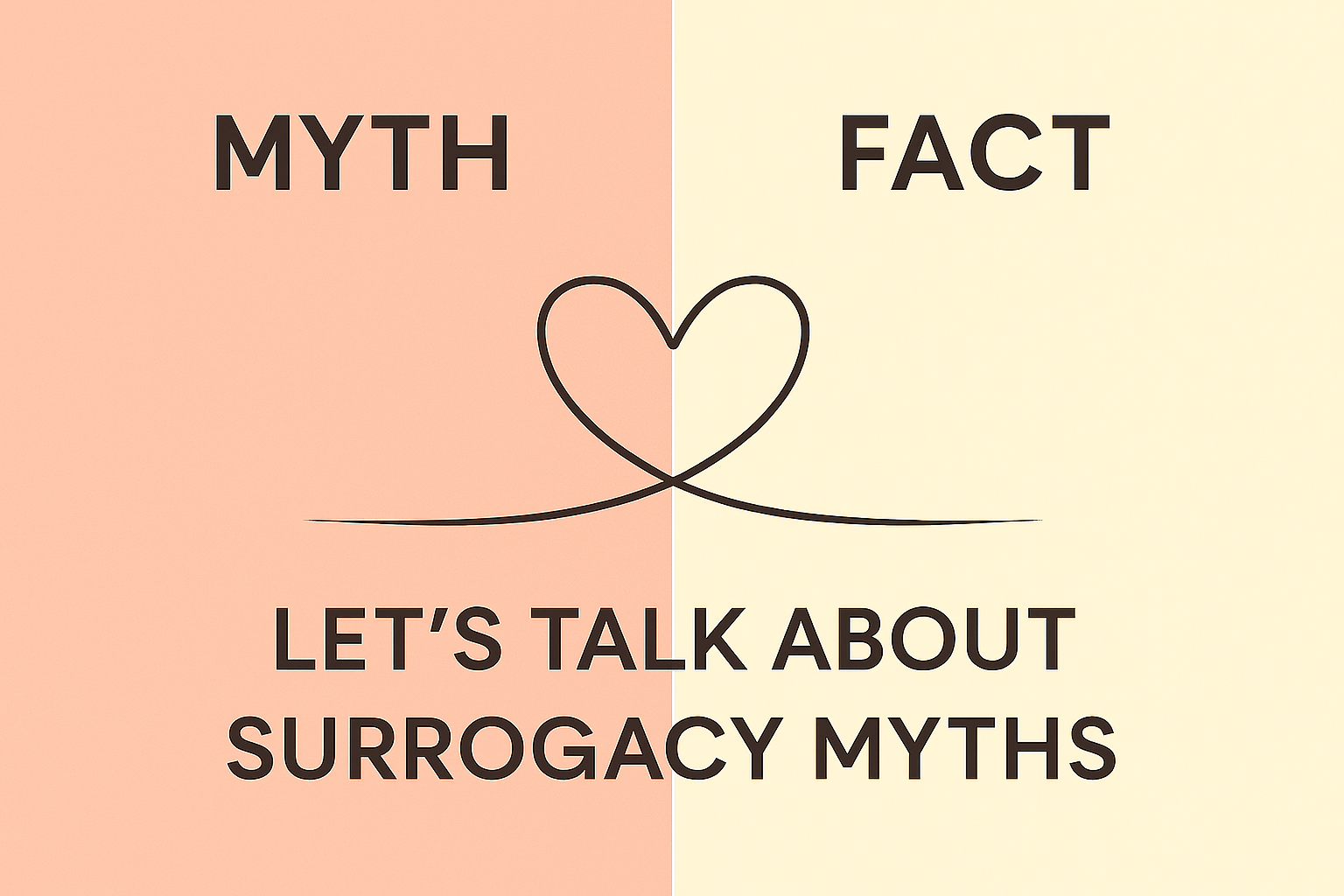 Myth vs Facts - Surrogacy myths graphic