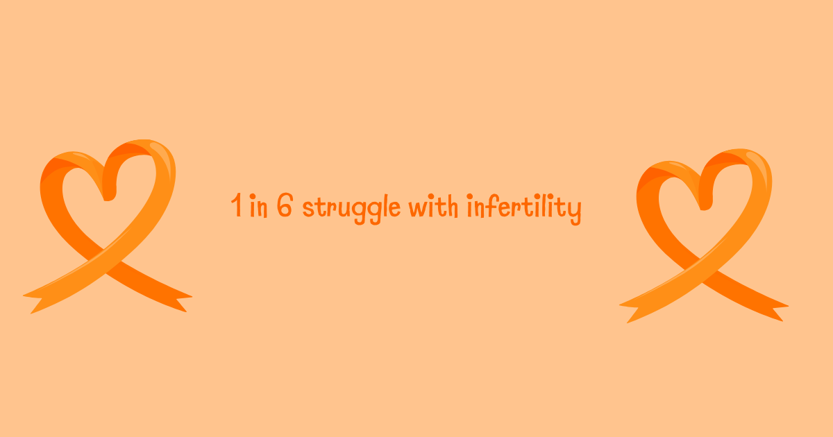 1 in 6 Struggle with infertility graphic